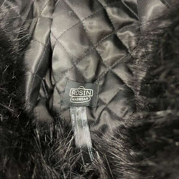 Rosin Flannel and faux fur Trapper Hat - Picture 4 of 4